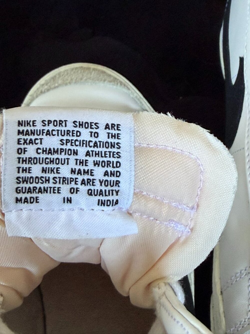 Nike White & Black High-Top Sneakers - Picture 11 of 12